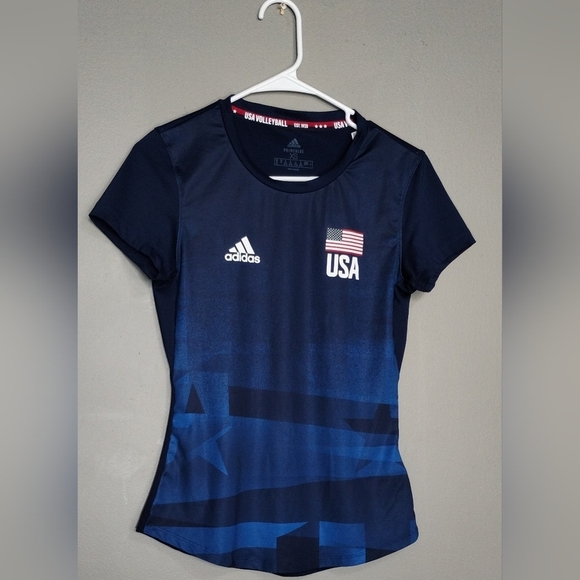 adidas Tops - Adidas Women's USA Volleyball Primeblue Replica Tee Shirt Size (XS)